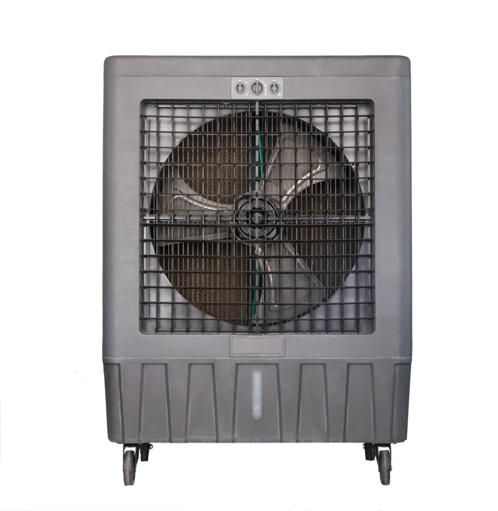 Outdoor air cooler in patio garden